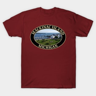 Harbor and Downtown at Historic Mackinac Island, Michigan T-Shirt